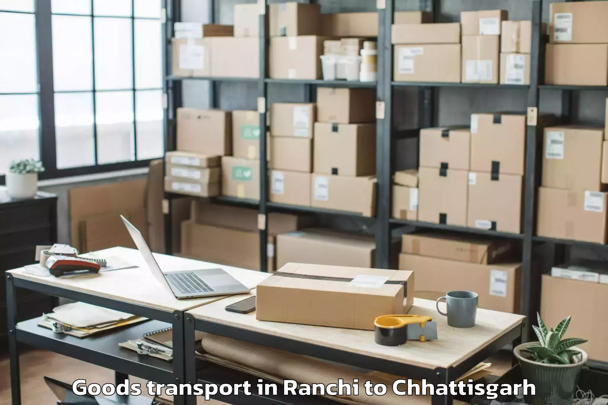 Trusted Ranchi to Atal Nagar Nava Raipur Goods Transport